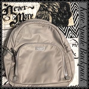 👽Alien Silver-Gray Backpack Purse. Kate ♠️ Spade